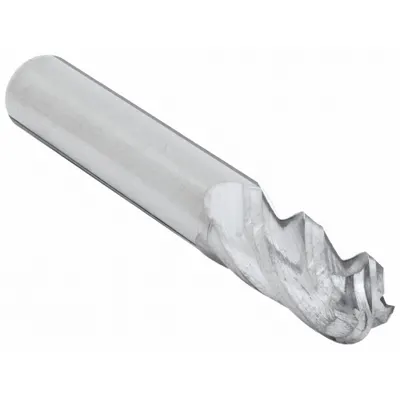 OEM Carbide Ball End Mill, 8 mm, 4 Flute, 20 mm LOC, 63 mm OAL - General Purpose Carbide Ball End Mills