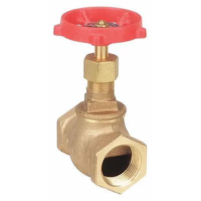 MILWAUKEE VALVE 502-1/4 Bronze Straight-Body Globe Valve, 1/4 in, Female - Bronze Straight-Body General-Service Globe Valves