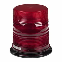GROTE Flashing Beacon: Flashing Beacon, Red, 6 3/8 in Overall Wd, 6 11/16 in Overall Ht, LED (MPN 78052)