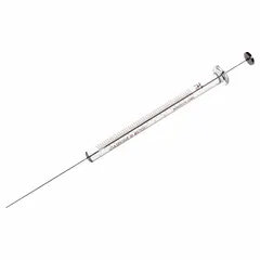 This 10 µL gastight syringe features a borosilicate glass barrel and PTFE plunger and tip for chemical resistance. The cemented needle with Agilent point style is suitable for precise sample injection in gas chromatography and other analytical liquid handling. Supplied sterile and individually packaged.
