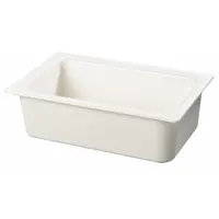 CARLISLE Food Pan: Full Size, Rectangular, 15 qt Capacity, NSF Certified, 20 11/16 in Overall Lg (MPN CM110002)