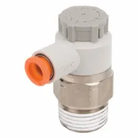 SMC Speed Control Valve: Elbow Fitting, Screw, 3/8 in Valve Body Size, 3/8 in Push to Connect Tube (MPN AS3201F-N02-11S)