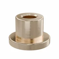 Flanged Sleeve Bearing: Bronze, SAE 841, 3 mm Bore, 6 mm OD, 6 mm Lg, -35°F to 300°F, 10 PK (MPN FFM0306-06B)