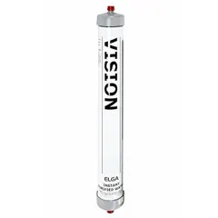 The ELGA VC250 is a consumable UV lamp designed for use with ELGA Tap Water water purification systems. It delivers ultraviolet light to disinfect water by inactivating microorganisms, ensuring purified water for laboratory or industrial applications. This replacement part maintains system performance and water quality.