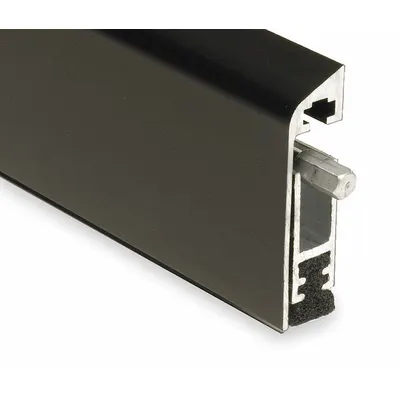 NATIONAL GUARD Automatic Door Bottom: Single Fin Insert, Aluminum, 36 in Lg, 2 1/4 in Wd - Automatic Door Bottoms