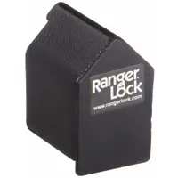RANGER LOCK Padlock Guard with Lock: Steel, Black, 2 3/4 in Guard Lg, 2 1/4 in Guard Wd (MPN RGST-1L)