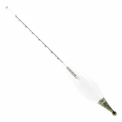 This hydrometer is designed for soil specific gravity testing in geotechnical and civil engineering laboratories. It measures the density of soil suspensions to determine particle size distribution. The scale range is 0.995 to 1.038 with divisions of 0.001, and the overall height is 11 inches.