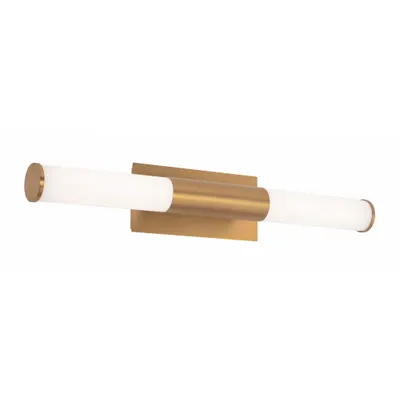 AFX Dax 27" LED Vanity: Satin Brass, 2,200 lm_3,300 lm, 3000K, 27 W, 120V AC - Dax Vanity Lights