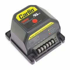 This electric oil primary is designed for use in oil-fired heating systems to control ignition and monitor flame presence. It manages oil supply and initiates system shutdown if flame is not detected, ensuring safe burner operation. Suitable for residential and commercial HVAC applications requiring replacement of the primary control component.