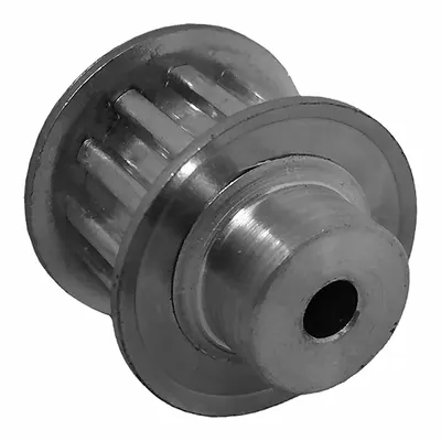 Dayton Timing Pulley: Trapezoidal, Plain, For T5 Timing Belt Section, For 10 mm Belt Wd - T5 Section Timing Belt Pulleys