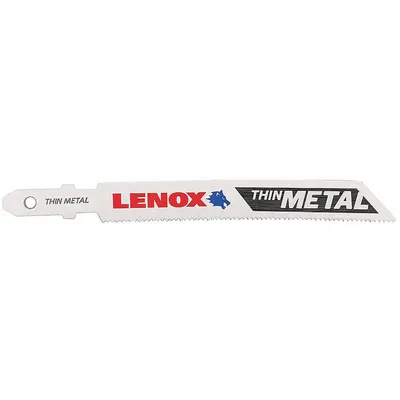 LENOX Jigsaw Blade: 24, 3 5/8 in Blade Lg, Bi-Metal, Bi-Metal, T Shank, Ferrous Metals/Steel - Metal-Cutting Blades