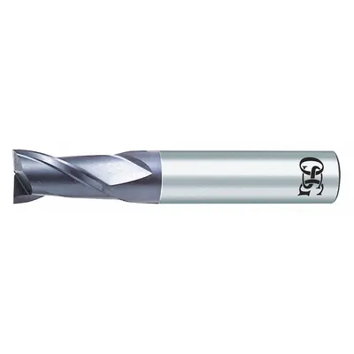 OSG Square End Mill: Carbide, Diamond Coated, 2 Flute, 3 mm Mill Dia, 15 mm LOC - Carbide Square End Mills for Graphite & Carbon Fiber