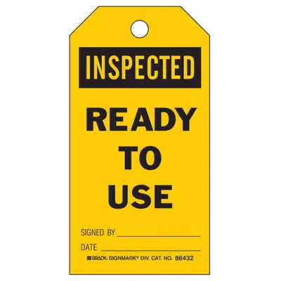 BRADY Tag: Inspected - Safety