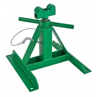 GREENLEE Telescoping Reel Stand: 0 Spindles, 15 in x 15 in x 27 in, For 56 in Max Spool Dia, Steel (MPN 687)