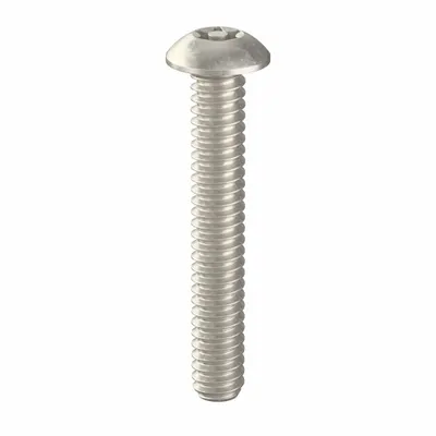 TAMPER-PRUF-SCREW Tamper Resistant Screw: #10-24 Thread Size, 1 1/4 in Lg, Stainless Steel - Button Head Tamper-Resistant Machine Screws