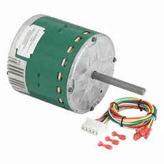 GENTEQ Direct Drive Blower Motor: Evergreen® CM, 48 Frame Size, Belly Band, ECM, Open Air Over (MPN 6703). Key specifications — Brand: GENTEQ; Manufacturer Part Number: 6703; ECM Motor Type: Constant Torque; External Control Type: Building Management System Low Voltage Controller; Features: Multi-Speed (5 Taps @ 24vac); Frame Size: 48; Full Load Amps @ 60 Hz: 2.8/2.6 A; Includes: Voltage Plugs.