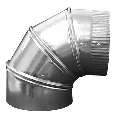 GREENSEAM 90 Degree Elbow: Steel, For 9 in Dia, 13 in Lg, 90° Angle - Elbows