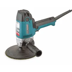 This corded disc sander features a 7-inch diameter, rotary threaded-shank design, and variable speed control with a maximum disc speed of 4,700 RPM. It is suited for surface preparation, grinding, and finishing on metal, wood, and composites in fabrication, automotive, and construction settings.