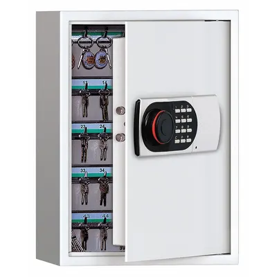 OEM Key Cabinet: 100 Key Capacity, Digital Lock, Steel, 21 7/8 in Ht, 16 7/8 in Wd - Key Cabinets with Digital Lock