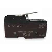 OMRON Snap Action Switch: Hinge Lever Actuator, 1NO/1NC, Solder (MPN X-10GW21)
