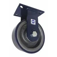 RWM Plate Caster: Rigid, Polyurethane, 8 in Wheel Dia, 3 in Wheel Wd, 10 1/2 in Mounting Ht, Ball (MPN 76-UIB-0830-R-Q)