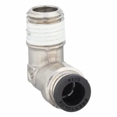 PARKER Nickel-Plated Brass Push-to-Connect Elbow Fitting - Nickel-Plated Brass Tube Fittings