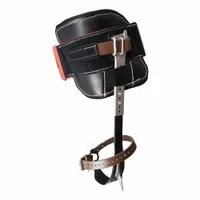 KLEIN TOOLS Pole Climbers: Steel, Leather, 15 in Climber Lg Min, 19 in Climber Lg Max, Std, 22° (MPN 221486)