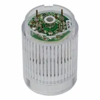 PATLITE Tower Light Module: Steady, 24V DC, White, 25 mm Overall Dia, 30 mm Overall Ht, ME/MES (MPN B72100115-7F1)