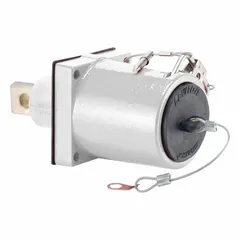 Male receptacle from Series 49 with straight 45° clevis pin mating configuration and one-hole bus bar termination. Rated for 1,135 A. Suitable for high-current bus bar termination systems in industrial power distribution and switchgear applications.