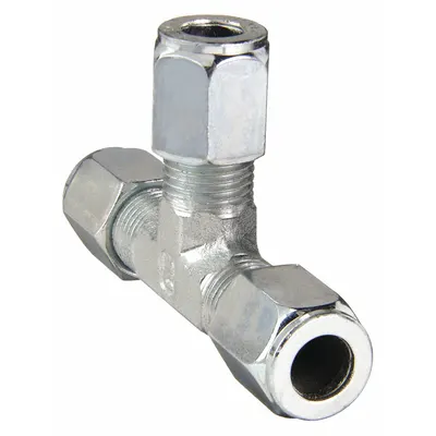 PARKER Ferulok Flareless Bite-Type Steel Compression Tee Fitting - Flareless Bite-Type Steel Compression Fittings