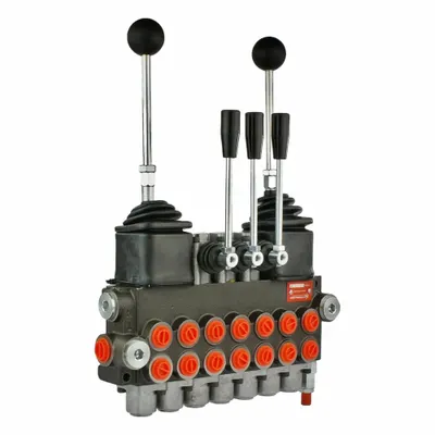 CHIEF Hydraulic Directional Control Valve: Four-Way / Three Positions, Tandem Center - Manual Spool Monoblock Valves