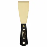 HYDE Putty Knife: Bld. Mat. Brass, Hdl. Mat. Nylon, Stiff, Straight Bld. Shape, 7 3/4 in Overall Lg (MPN 02320)
