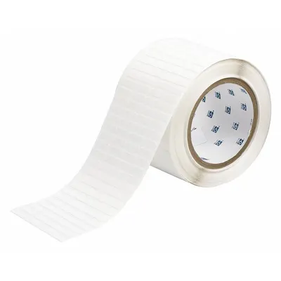 BRADY Pre-Cut Label Stock Roll: Tamper Indicating, 1/4 in x 3/4 in, 1/4 in - Brady Destructible Tamper-Indicating Precut Label Rolls