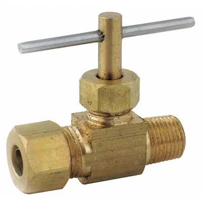 OEM Needle Valve: Inline Valve Body - Brass Straight-Body Needle Valves