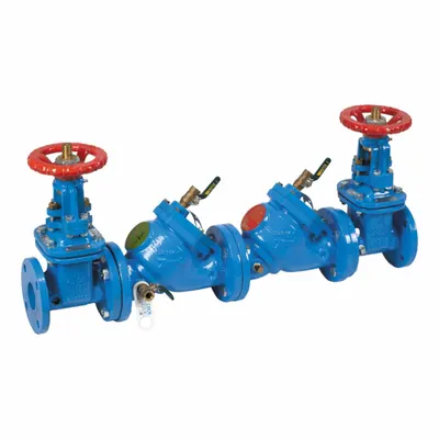 Watts Double Check Valve Assembly: LF709, 2 1/2 in Pipe Size, Flange x Flange - Watts Double Check Backflow Preventers