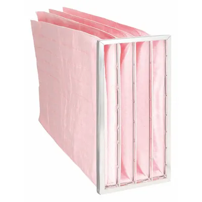 OEM Pocket Air Filter: 24 in x 12 in x 29 in, MERV 13, Pink, Synthetic - MERV 13 Pocket Air Filters