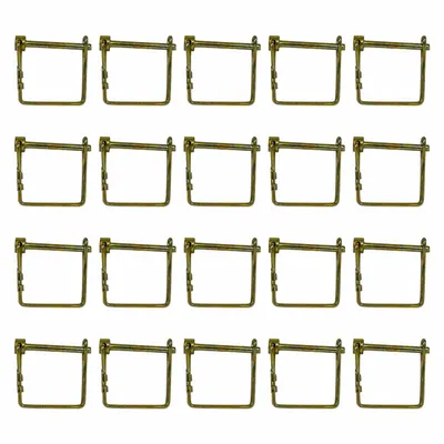 BUYERS PRODUCTS Safety Pins: Inch, 2 in Wire Dia, 1/4 in Shank Lg, 1/4 in Pin Dia, Snap - Square One-Wire Tab-Lock Pins