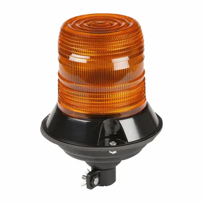 GROTE Flashing Beacon: Flashing Beacon, Amber, 6 5/8 in Overall Wd, 9 1/8 in Overall Ht - Vehicle Flashing Beacons