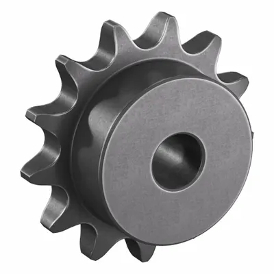 TRITAN Sprocket: One-Sided Hub, For Single Strands, 60, 13 Teeth, 3.134 in Pitch Dia - Size 60 Plain-Bore Roller Chain Sprockets