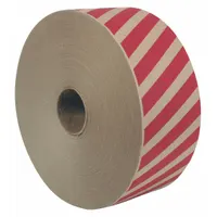 CENTRAL Water-Activated Tape: 5.6 mil Tape Thick, 2 1/2 in x 600 ft, 160, Kraft, 12 PK