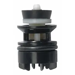Replacement diverter assembly kit for plumbing fixtures. Controls water flow between multiple outlets, such as a showerhead and hand spray. Includes components needed for installation.