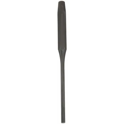 PROTO Long Drive Pin Punch: 1/4 in Tip Dia, 1/2 in Shank Wd, 8 in Overall Lg - Flat-Tip Pin Removing Punches