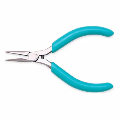 XCELITE Needle Nose Plier: ESD-Safe, 1 in Max Jaw Opening, 4 in Overall Lg, 7/8 in Jaw Lg - Needle-Nose Pliers