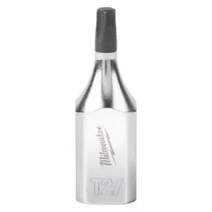 This Torx bit socket features a 3/8 in drive and T27 tip size, with an overall length of 1 3/4 in. Designed for use with Torx fasteners, it is suitable for assembly, maintenance, and repair tasks requiring secure engagement.