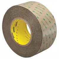 3M Transfer Tape: 2 in Wd, 60 yd Lg, 5.2 mil Thick, Polycoated Kraft Paper, Acrylic, Transparent (MPN 9472LE)