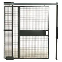 WIRECRAFTERS Sliding Door: 10 1/2 ft H x 10 3/8 ft W x 2 in D, Gray, Enamel/Powder-Coated (MPN SD101010)