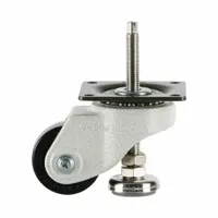 FOOT MASTER Plate Caster: Nylon Tread, 50 mm Wheel Dia, 73 mm Mounting Ht, 330 lb Load Capacity (MPN GDH-50-ASF-NYN)