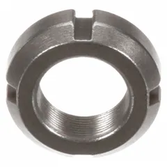 Replacement nut for HOBART H600C food mixers. Used to secure mixing attachments or components during operation. Suitable for maintenance and repair of commercial mixing equipment.