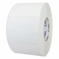 ZEBRA Barcode Printer Labels: 4 in Label Wd, 3 in Label Ht, White, 3 in Core Dia., Gloss, Acrylic (MPN 10017521)