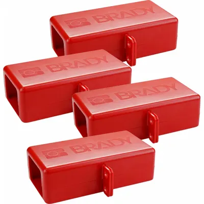BRADY Battery Cable Lockout: ABS Plastic, For 1 1/2 in Max Plug Dia, For 4 5/32 in Max Cord Dia - Battery Cable Lockouts